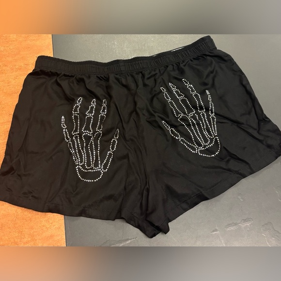 PINK Victoria's Secret Other - Victoria Secret PINK Tensel Halloween Rhinestone Shorts